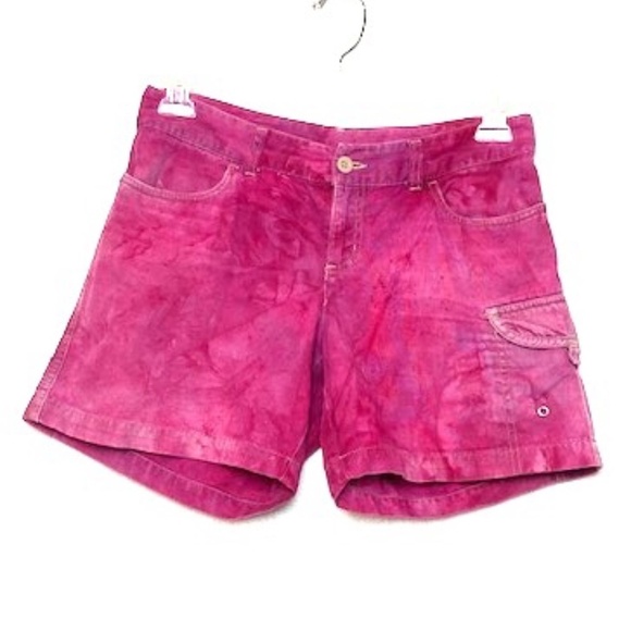 THE NORTH FACE Pink Splatter Wash Cargo Shorts 4 - Picture 1 of 5